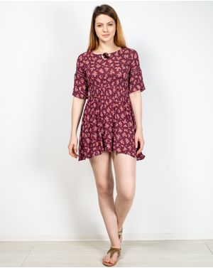 Rochie scurta cu imprimeu floral N903907002