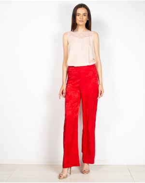Pantaloni NA-KD cu talie inalta si fermoar in lateral 2107901008