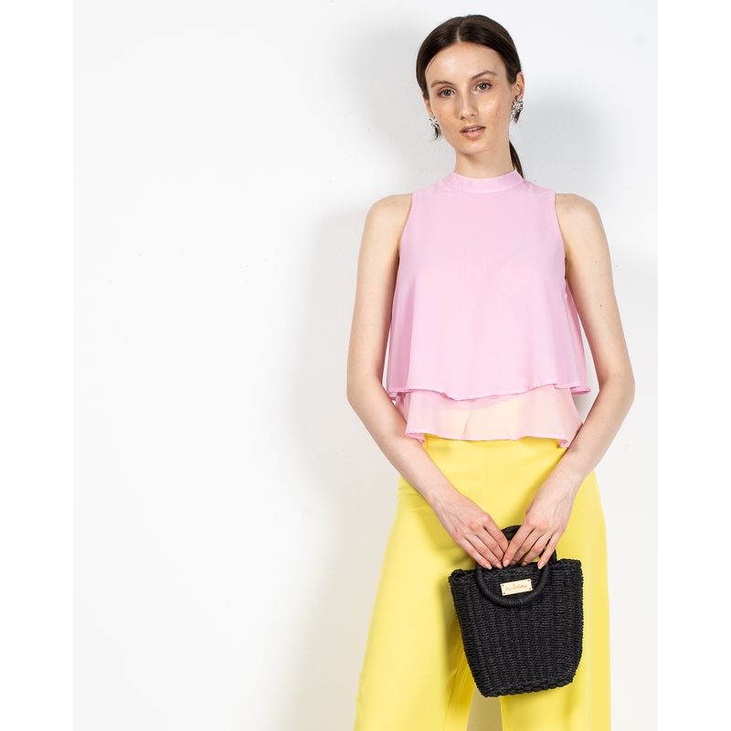 Bluza-cu-doua-straturi-din-voal-cu-panglica-la-gat-N904143007