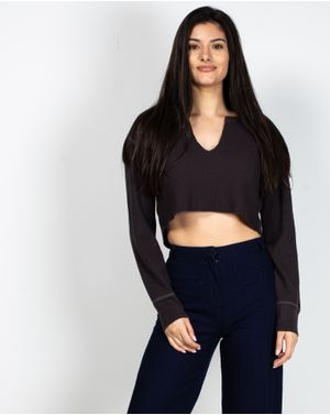 Bluza scurta cu decolteu N904170011
