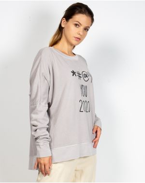 Bluza oversize cu mesaj imprimat  N904319091
