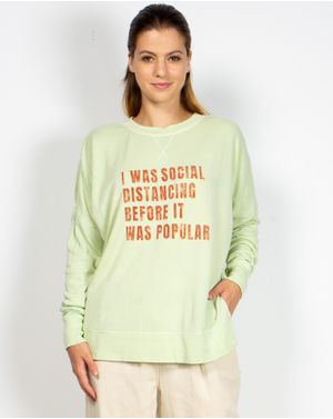 Bluza oversize cu mesaj imprimat  N904319100
