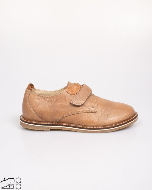 Pantofi din piele naturala cu banda velcro pentru baieti N903102006