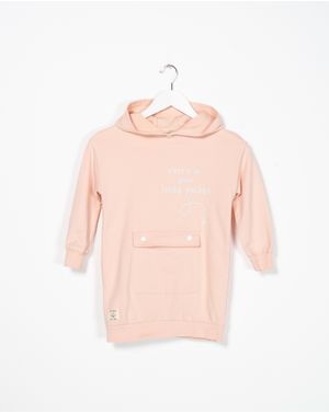 Rochie din bumbac cu gluga pentru fete 2123320011