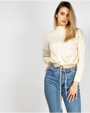 Bluza calduroasa cu snur si maneca lunga 2120103392