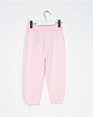 Pantaloni din bumbac cu imprimeu pentru fete 2125902131