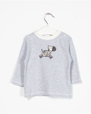 Bluza din bumbac cu maneca lunga si imprimeu pentru bebelusi 2125902143