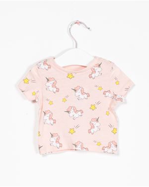 Tricou din bumbac cu imprimeu pentru bebelusi 22NET08019