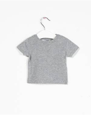 Tricou uni din bumbac pentru bebelusi 22NET08003
