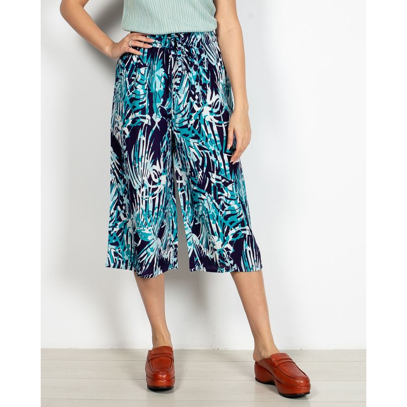 Pantaloni-trei-sferturi-cu-talie-elastica-N904638004