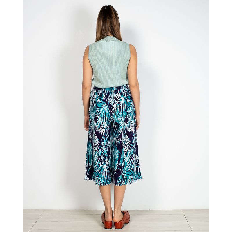 Pantaloni-trei-sferturi-cu-talie-elastica-N904638004