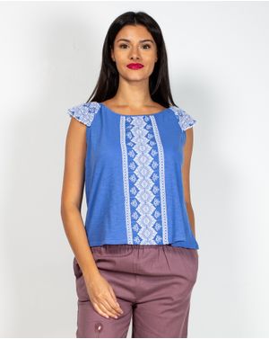 Bluza fara maneci din bumbac N904523041