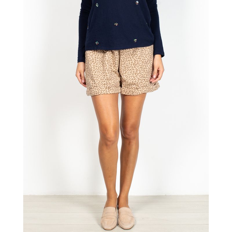 Pantaloni-scurti-animal-print-cu-snur-in-talie-N904643002