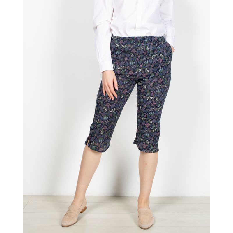 Pantaloni-trei-sferturi-din-bumbac-cu-buzunare-si-imprimeu-N904638018