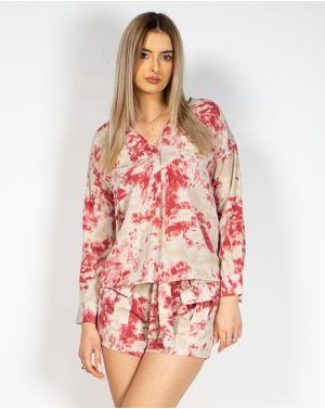 Bluza DOCA cu imprimeu tie dye si buzunare aplicate la piept 22MNB02060