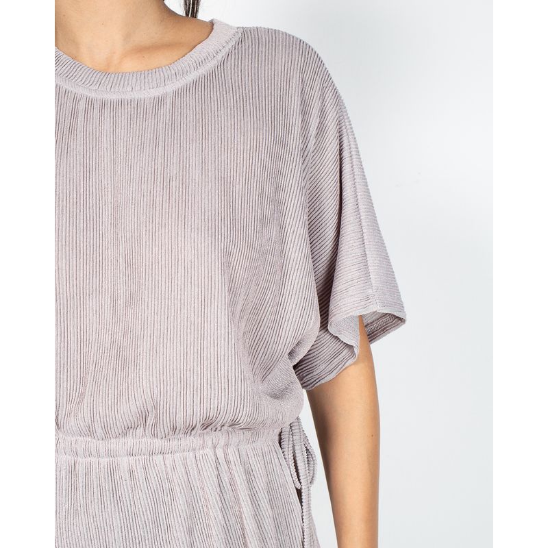 Bluza-uni-DOCA-cu-snur-in-talie-si-aspect-texturat-22MNB02112