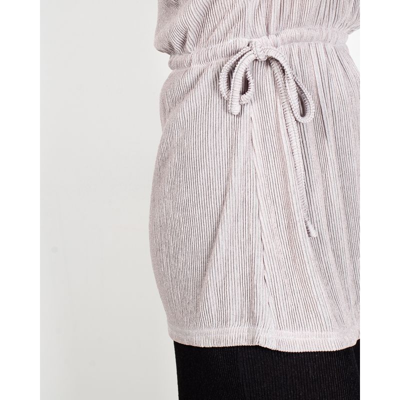 Bluza-uni-DOCA-cu-snur-in-talie-si-aspect-texturat-22MNB02112