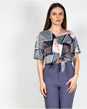 Bluza casual DOCA cu nasturi si maneca scurta 22MNB02146