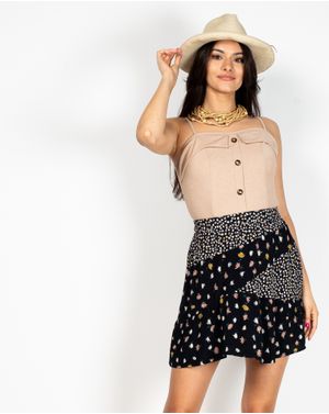 Top DOCA cu bretele subtiri si nasturi aplicati 22MNB02065