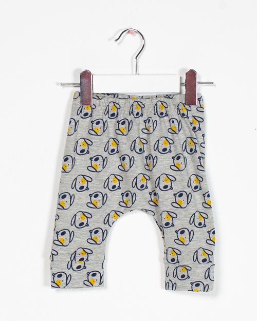 Pantaloni cu talie elastica si imprimeu pentru bebelusi 22ALN55012