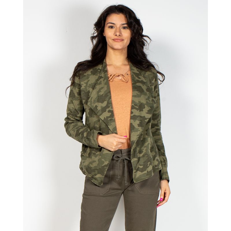 Blazer-army-din-bumbac-cu-buzunare