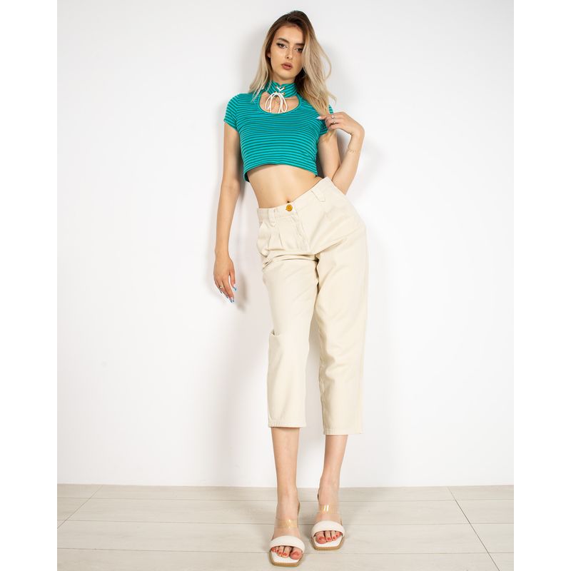 Tricou-crop-din-bumbac-cu-dungi-N904125005