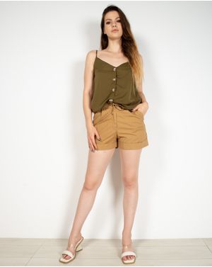 Pantaloni scurti din bumbac cu buzunare laterale 22CON01002