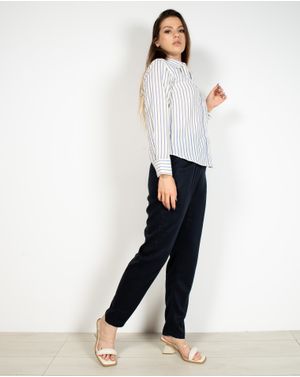 Pantaloni lejeri cu buzunare si elastic in talie 22CON01009