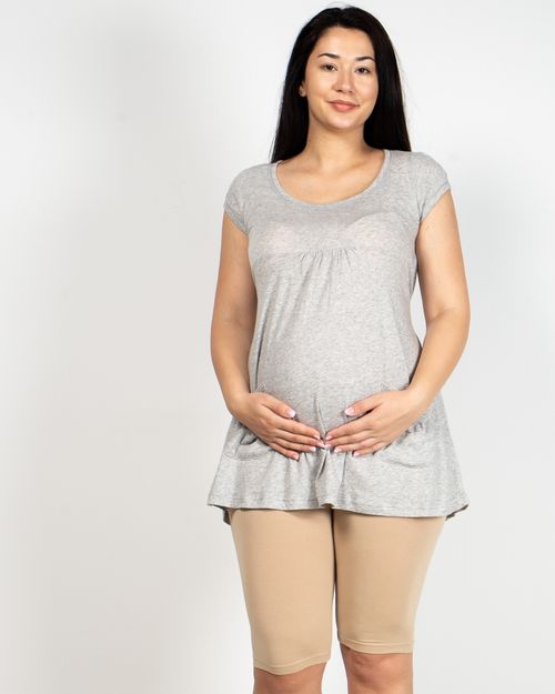 Bluza maternity din bumbac cu buzunare atasate 22ALN62047