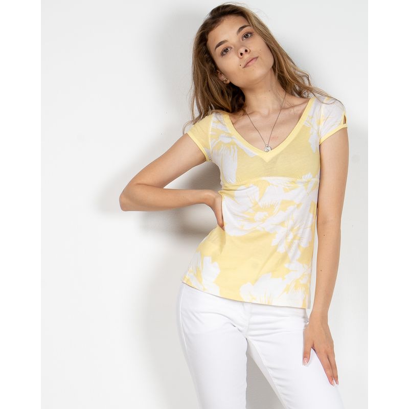 Bluza-din-bumbac-cu-imprimeu-floral-si-decolteu-22KOS20003