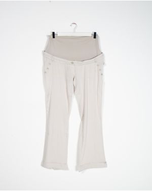 Pantaloni maternity cu continut ridicat de bumbac N904252001