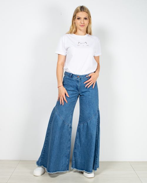 Jeans evazati din denim fara buzunare 22KOSF5006
