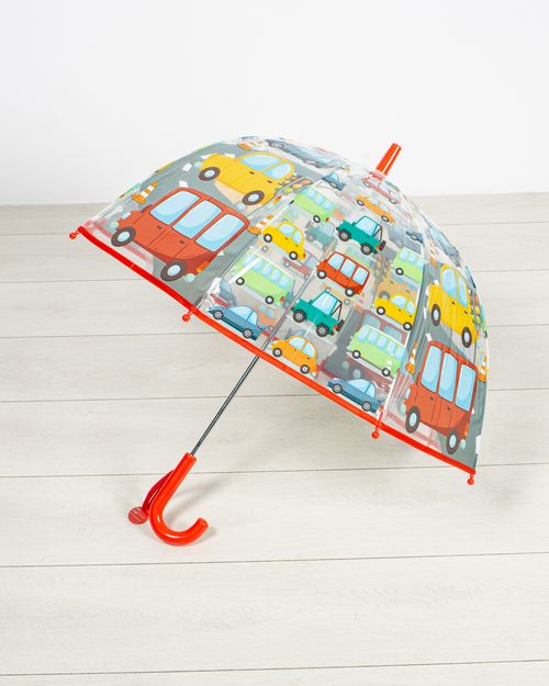 Umbrela transparenta cu model