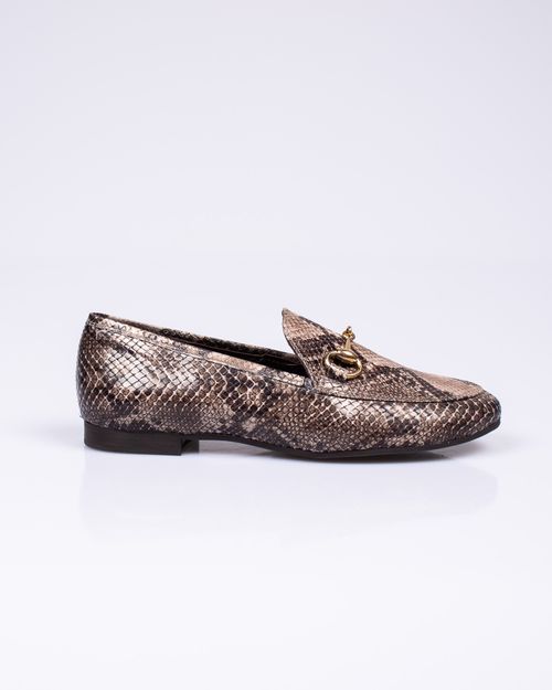 Pantofi loafers din piele naturala cu detaliu metalic 22CAL04051