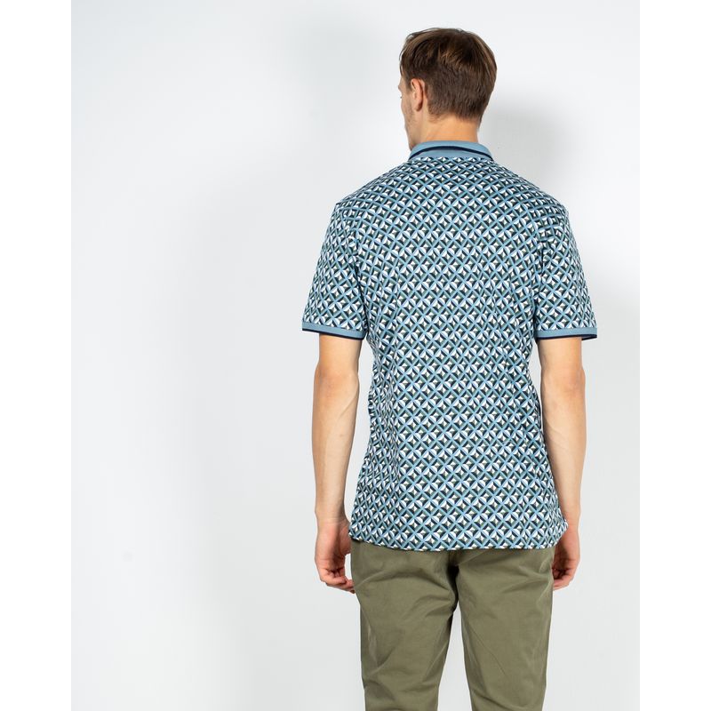 Tricou-casual-imprimeu-si-nasturi-la-baza-gatului-22KOS36083