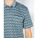 Tricou-casual-imprimeu-si-nasturi-la-baza-gatului-22KOS36083