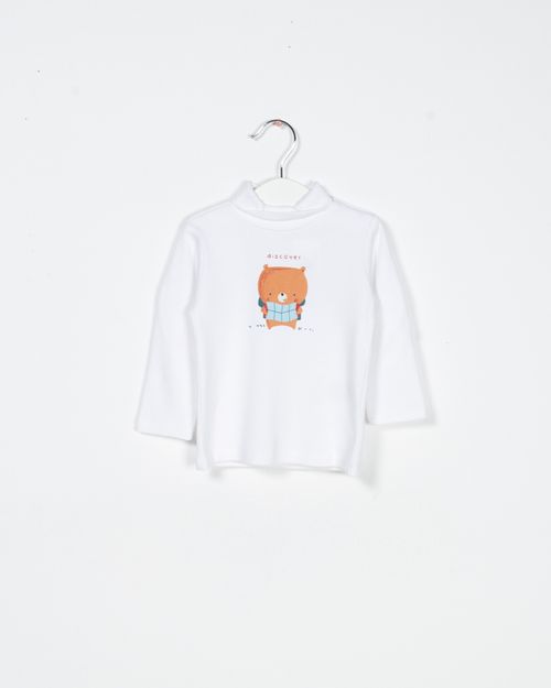 Bluza din bumbac cu imprimeu si guler mic pentru bebelusi 22WEL20 045