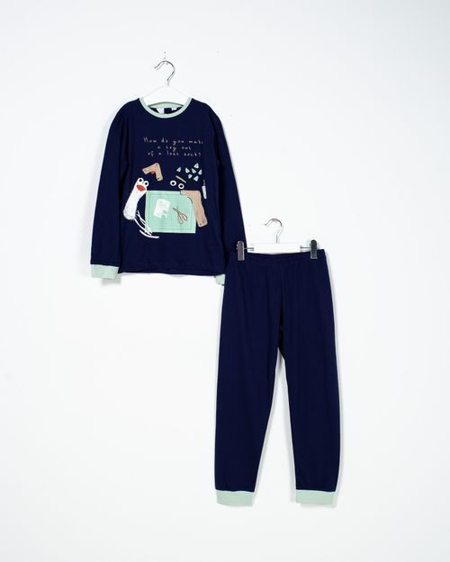 Pijamale din bumbac cu maneca lunga  pentru baieti22MUR53011