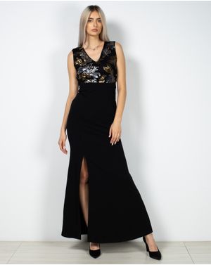 Rochie eleganta cu paiete si spatele gol 22AXE01080