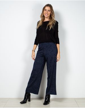 Pantaloni largi cu talie elastica si fir metalizat 22BRA01177