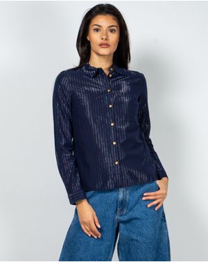 Camasa casual cu nasturi si guler ascutit 22BRA01158