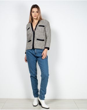 Jeans cu talie inalta pentru femei 22BRA01281