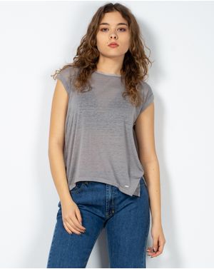 Tricou fara maneci cu fante laterale 22AVI34029