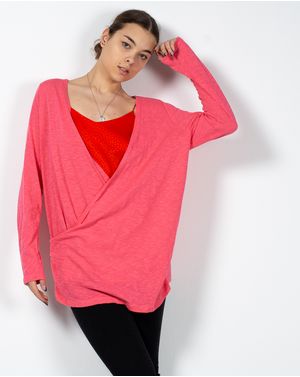 Bluza uni din bumbac cu decolteu 22BRA01286