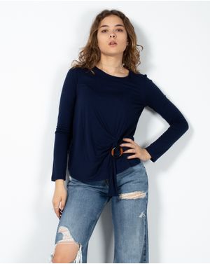 Bluza uni cu maneca lunga 22BRA01347