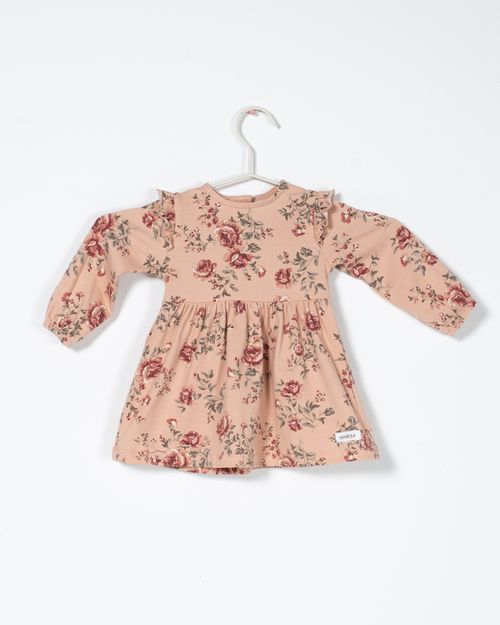 Rochie din bumbac cu imprimeu floral pentru bebelusi 2121908004