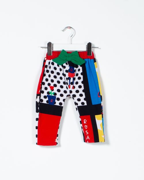 Pantaloni din bumbac cu talie elastica  pentru bebelusi 22VAT05059