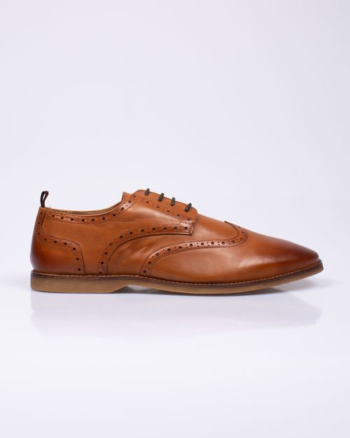 Pantofi din piele naturala cu model perforat pentru barbati N201217003