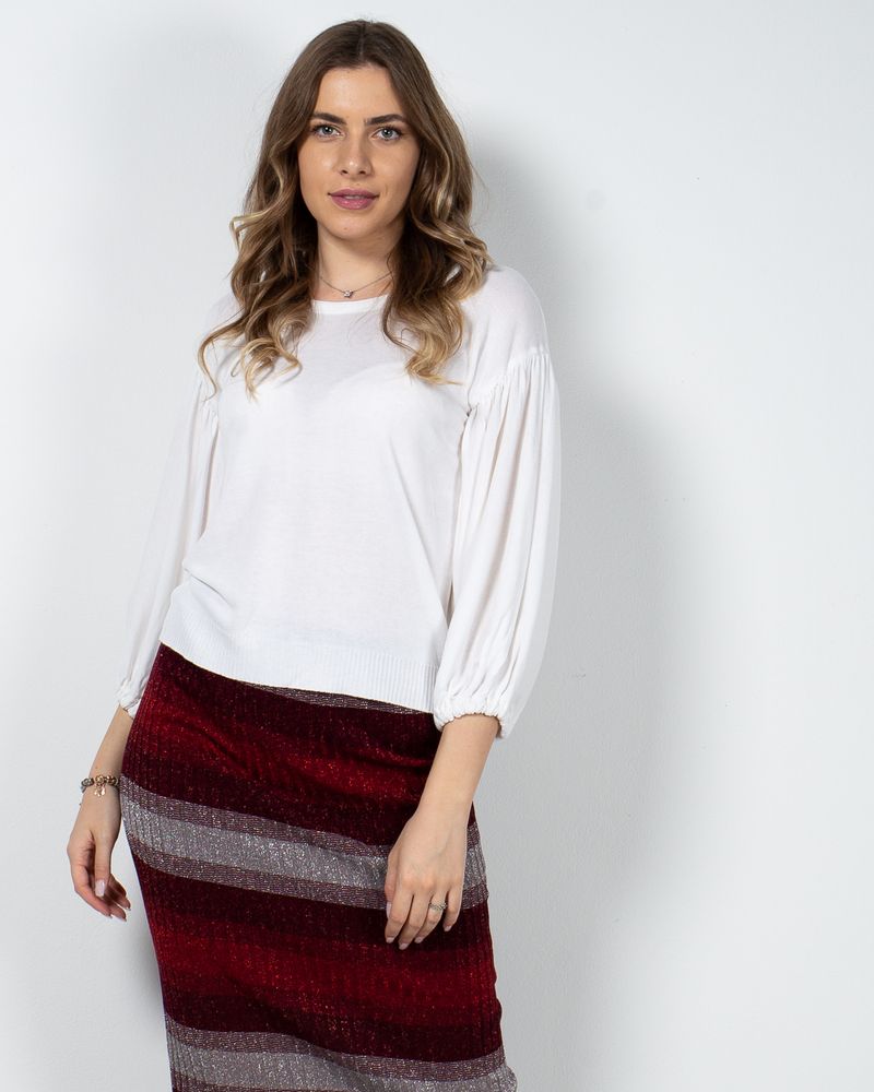 Bluza-tricotata-fin-cu-maneci-bufante-23DOV01020