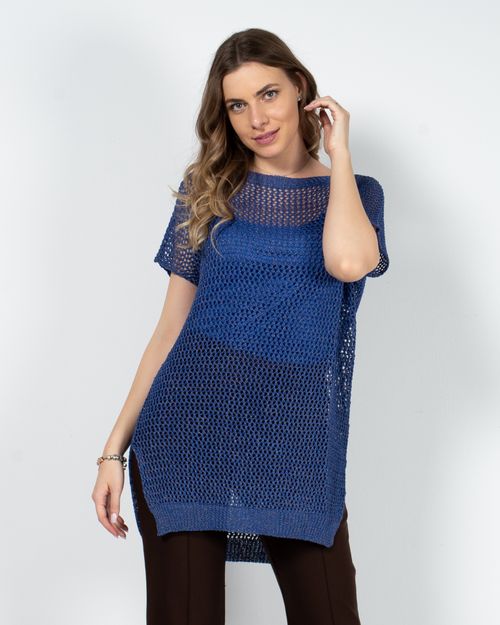 Bluza tricotata tip plasa cu dublura 23DOV01027